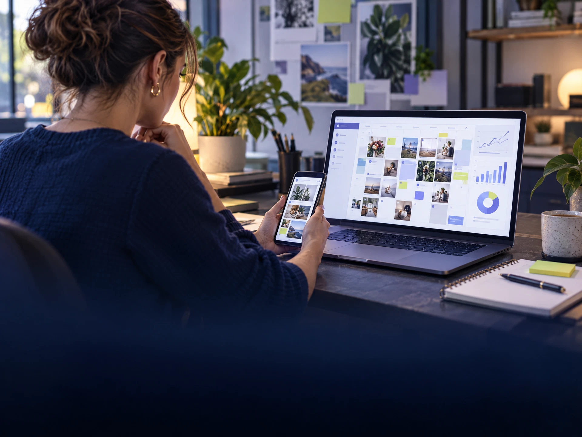 Generic social media business management concept